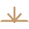 Ekena Millwork Kennewick Timber Gable Bracket, Western Red Cedar, 84"W x 45"H x 3 1/2"D x 5 1/2"F, 13/12 Pitch GBW084X45X0406KEN00SWR - alternate 1